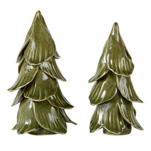 Load image into Gallery viewer, Handmade Christmas Trees - Green - Set of 2
