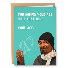 Load image into Gallery viewer, High AF Funny Rapper Birthday Card
