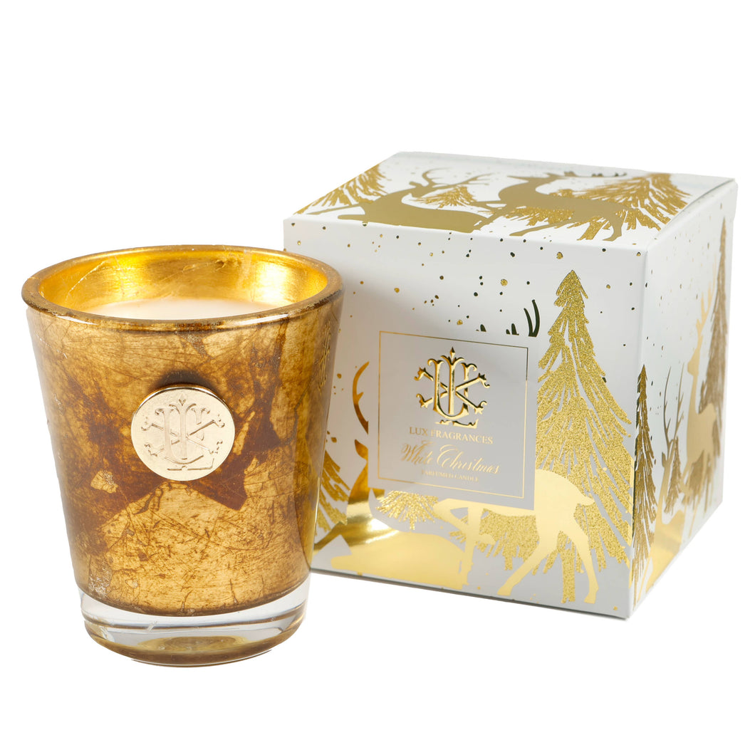 White Christmas 8 oz Designer Box Candle MIN 6 MIN 6