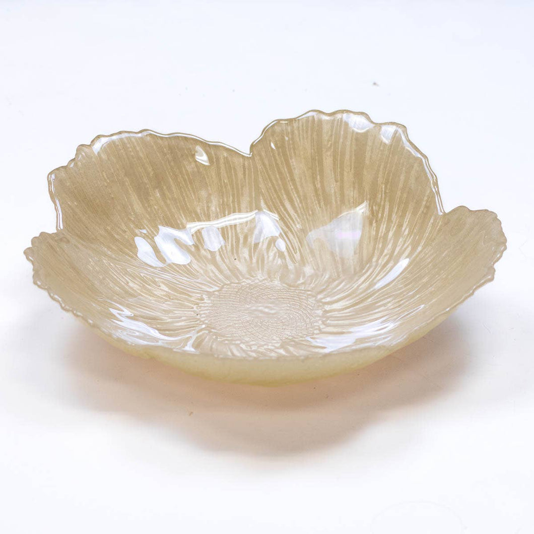 Magnolia Glass Serving Bowl   White   10.5