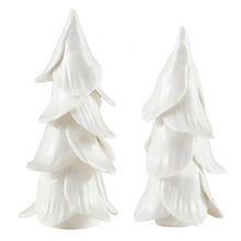 Load image into Gallery viewer, Handmade Christmas Trees - White - Set of 2
