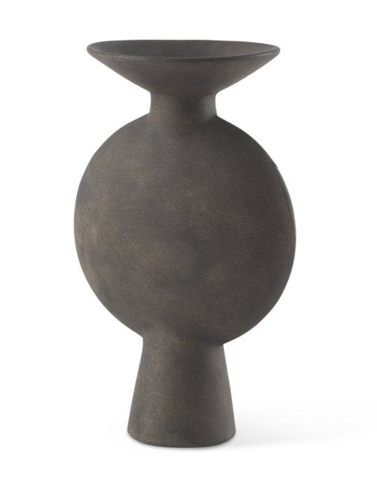 Kaz Earthy Brown Ceramic Vase