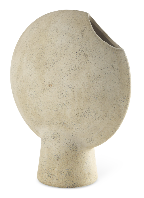 Sariah Beige Ceramic Vase