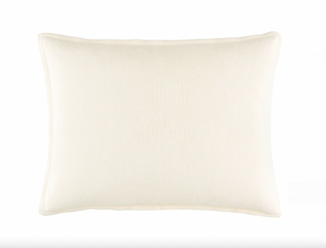 Sumptuous Chenille Ivory Sham