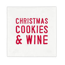 Load image into Gallery viewer, Face to Face Cocktail Napkin - Cookies and Wine
