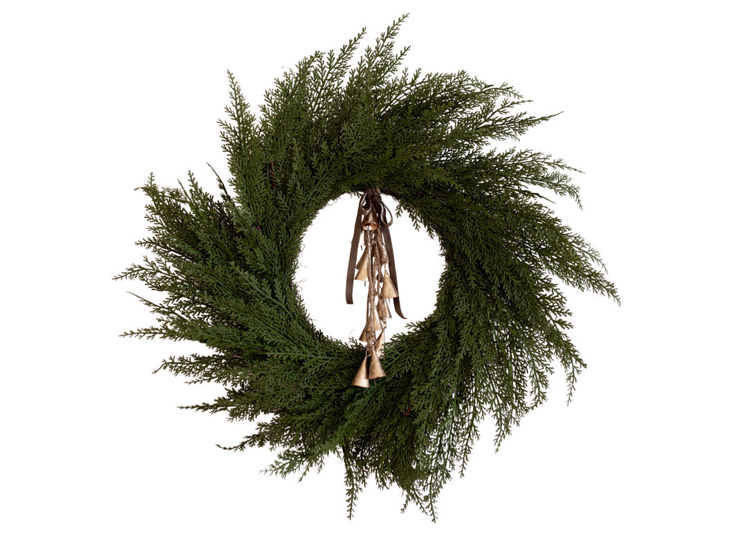 Cypress Pine Faux Wreath 24