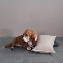 Load image into Gallery viewer, Linen Blend Lumbar Pillow with Frayed Edges
