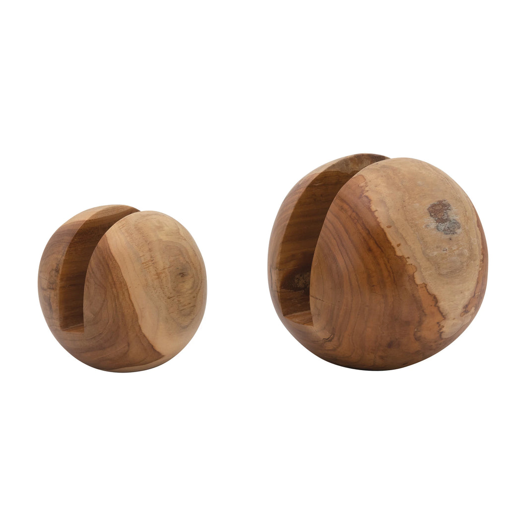 Wood Orbs Set of 2