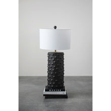 Load image into Gallery viewer, Stoneware Table Lamp with Linen Shade
