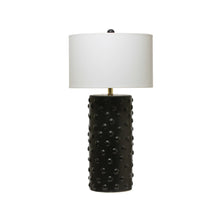 Load image into Gallery viewer, Stoneware Table Lamp with Linen Shade
