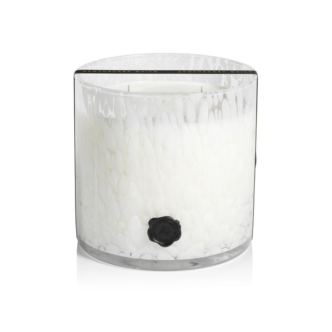 Opal Glass Five-Wick Candle Jar- Gardenia Scent