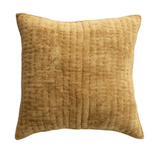 Load image into Gallery viewer, Mustard Quilted Pillow
