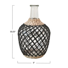 Load image into Gallery viewer, Glass Decanter w/ Seagrass Weave
