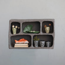 Load image into Gallery viewer, Handmade Paper Mache Organic-Sectioned Shelf, Taupe
